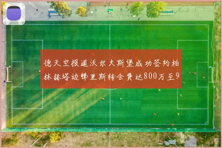 德天空报道沃尔夫斯堡成功签约柏林赫塔边锋里斯转会费达800万至900万欧元